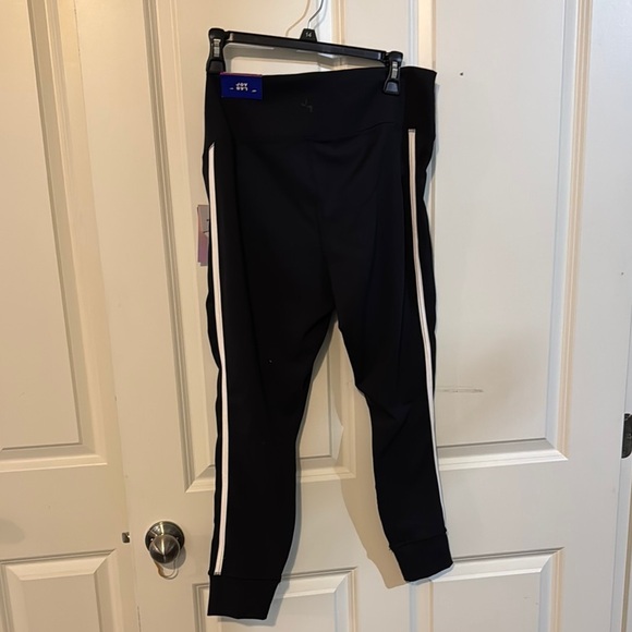JoyLab Black Skinny Pants with White Stripe - Picture 1 of 5